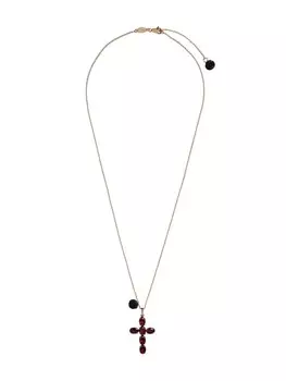 Колье из желтого золота с родолитом Dolce & Gabbana, золотой