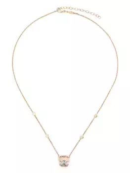 Колье из желтого золота с турмалином и бриллиантами Jacquie Aiche, золотой