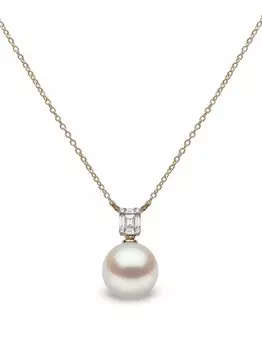Колье из желтого золота с жемчугом и бриллиантами Yoko London, золотой