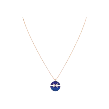 Колье jeux de liens harmony среднего размера из розового золота с бриллиантами и лазуритом Chaumet