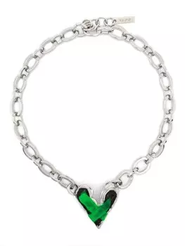 Колье Jumbo Heart Vann Jewelry, серебряный