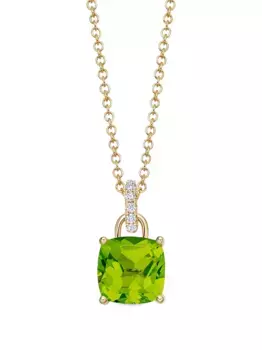 Колье Kiki Cushion из желтого золота с бриллиантами и перидотом Kiki McDonough, золотой