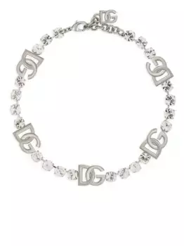 Колье KIM DOLCE&GABBANA с логотипом DG DOLCE & GABBANA, серебяный
