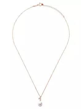Колье Kugel из розового золота с жемчугом и бриллиантом TASAKI, золотой