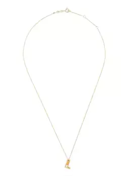 Колье Letra L из желтого золота с цитрином Aliita, золотой