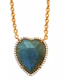 Колье Love из розового золота с бриллиантами Irene Neuwirth, розовый