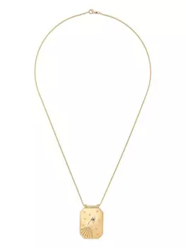 Колье Love You из желтого золота с бриллиантами и сапфирами Marie Lichtenberg, золотой