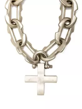 Колье Massive Deco Link Parts of Four, серебряный