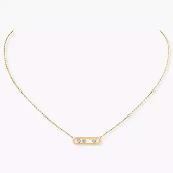 Колье Messika Baby Move, желтое золото/бриллианты