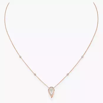 Колье Messika Fiery 0.10CT, розовое золото/бриллианты