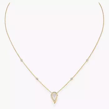 Колье Messika Fiery 0.10CT, желтое золото/бриллианты