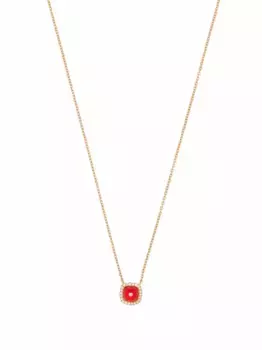 Колье Milano Sweeties из розового золота с бриллиантом и рубином Tirisi, розовый