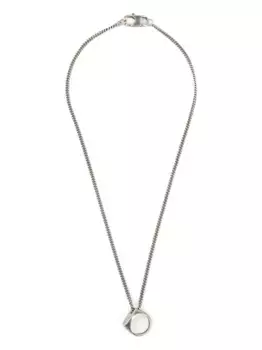 Колье Numeric Ring MM6 Maison Margiela, серебяный