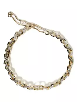 Колье Oval T со стразами TWINSET, золотой