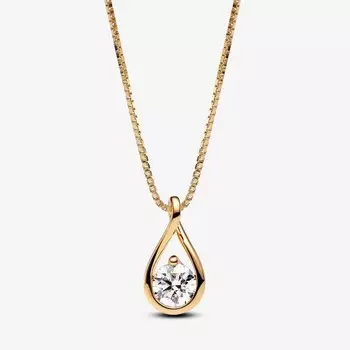 Колье Pandora Infinite Lab-grown Diamonds 1.00 carat, золото