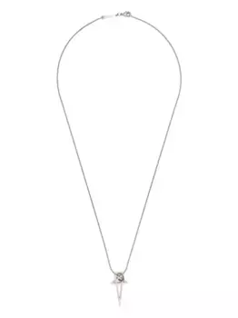 Колье Pentagram Rick Owens, серебяный