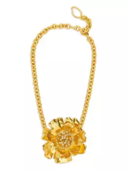 Колье Peony с подвеской Oscar de la Renta, золотой