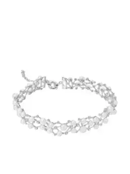 Колье Petite Constellation из белого золота с бриллиантами и жемчугом Anabela Chan, белый