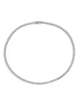 Колье Petite Eternity Heart из белого золота Anabela Chan, серебяный