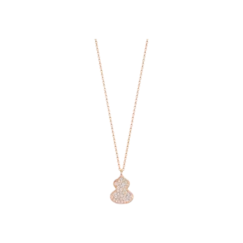 Колье petite wulu из розового золота с бриллиантовым паве Qeelin