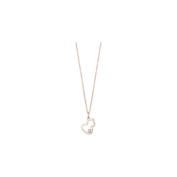Колье petite wulu из розового золота с бриллиантом wu nl0003a rgd Qeelin