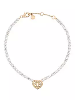Колье Rocked Hearts Philipp Plein, серебяный