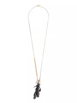 Колье с бантом и жемчугом Ermanno Scervino, золотой