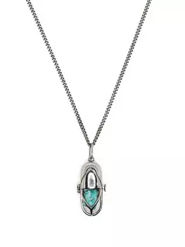 Колье с бирюзой Capsule Eleven, серебряный