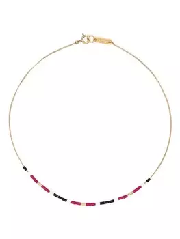 Колье с бусинами ISABEL MARANT, розовый