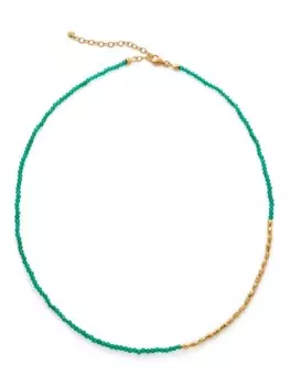 Колье с бусинами Monica Vinader, золотой