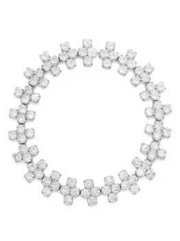 Колье с цирконами JIL SANDER, серый