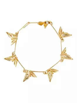 Колье с цветочным декором ERDEM, золотой