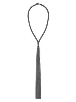 Колье с декором Monili Brunello Cucinelli, серебяный