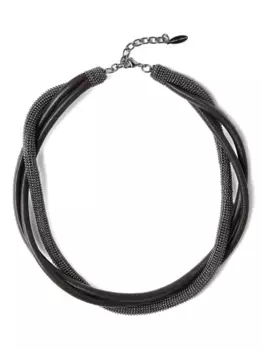 Колье с декором Monili Brunello Cucinelli, черный