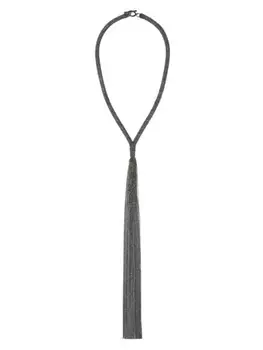 Колье с декором Monili Brunello Cucinelli, серебряный