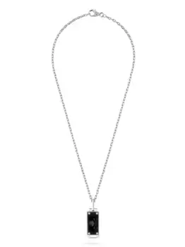 Колье с декором Skull Philipp Plein, серебяный