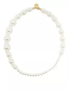 Колье с искусственным жемчугом Simone Rocha, белый
