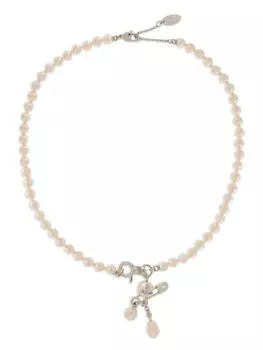 Колье с искусственным жемчугом Vivienne Westwood, серебряный