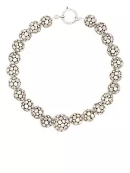 Колье с кристаллами ISABEL MARANT, серебряный