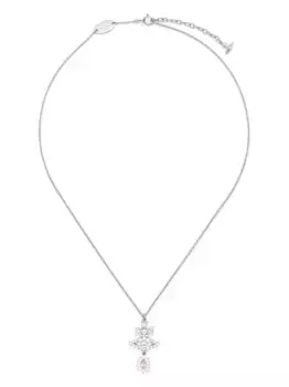 Колье с кристаллами Vivienne Westwood, серебяный