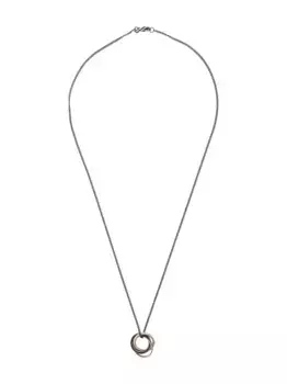 Колье с кулоном в форме колец WERKSTATT:MNCHEN, серебяный