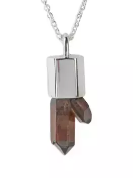 Колье с кварцем Parts of Four, серебяный