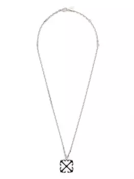 Колье с логотипом Arrows Off-White, черный