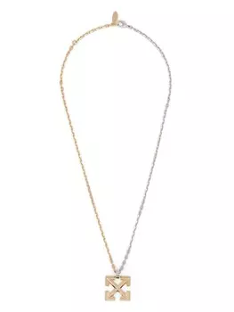 Колье с логотипом Arrows Off-White, золотой