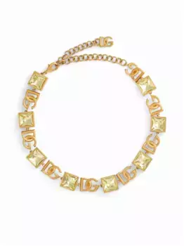 Колье с логотипом DG DOLCE & GABBANA, золотой