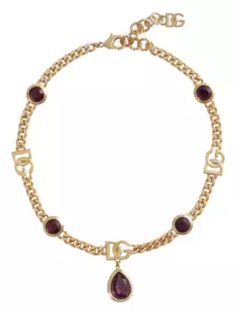 Колье с логотипом DOLCE & GABBANA, золотой