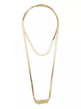 Колье с логотипом Dsquared2, золотой