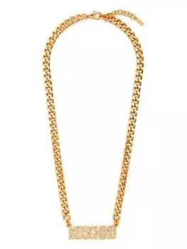Колье с логотипом Moschino, золотой