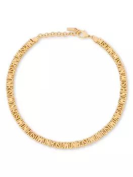 Колье с логотипом Moschino, золотой