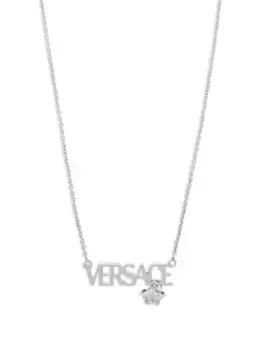 Колье с логотипом VERSACE, серебяный